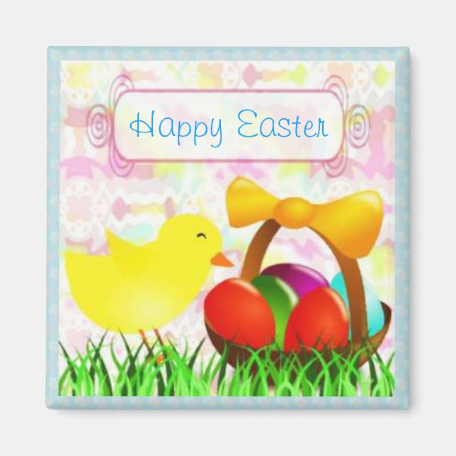 Aimant Joli poussin de Pâques (Devant)