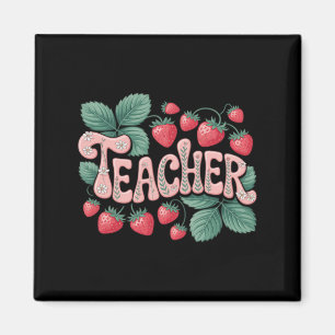 Aimant Joli professeur fraise