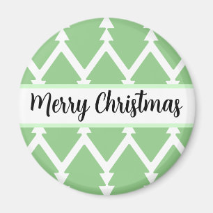 Aimant Joli sapin de Noël Design Vert clair"