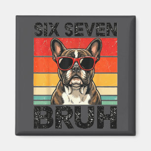 Aimant Joli Six Sept Frère Bouledogue Français