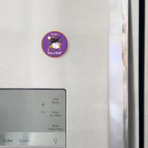 Aimant Joli tour de fantôme sorcière ou traiter cimetière