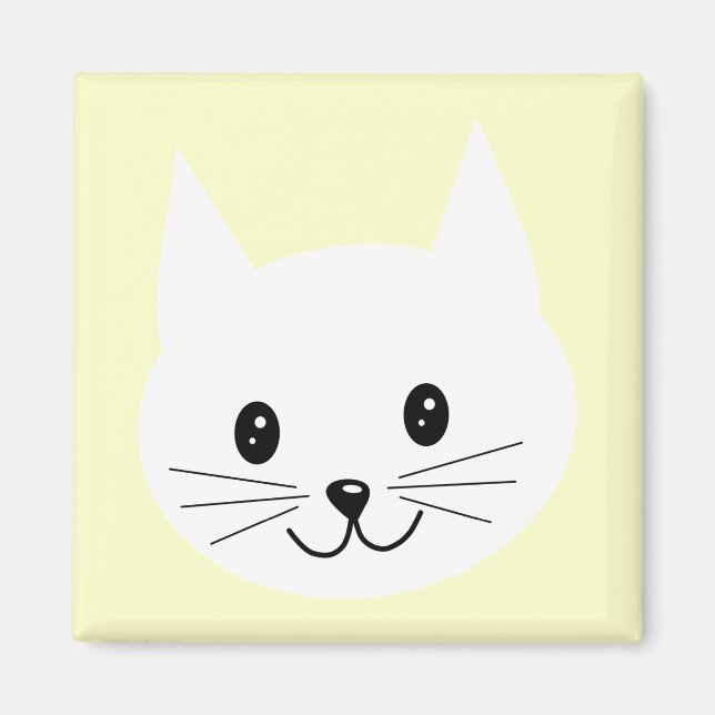Aimant Joli Visage De Chat. (Devant)