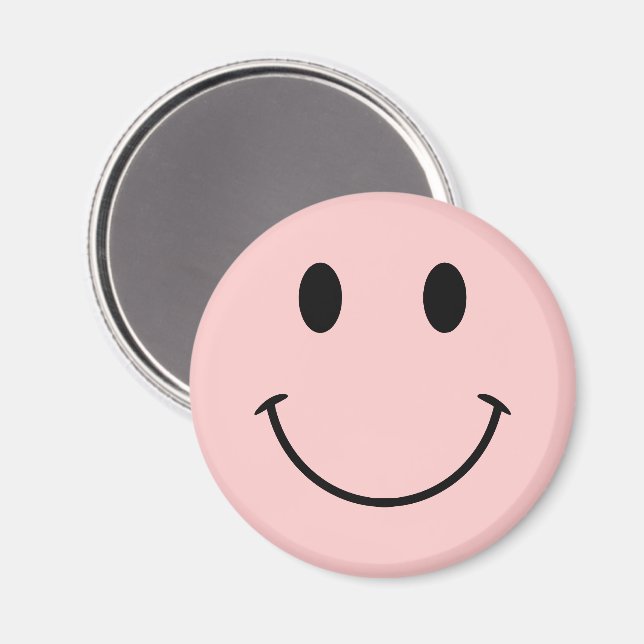 Aimant Joli visage rose et noir (Recto/Verso)