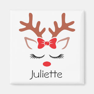 Aimant Jolie ceinture Christmas Reindeer rouge arc en cli
