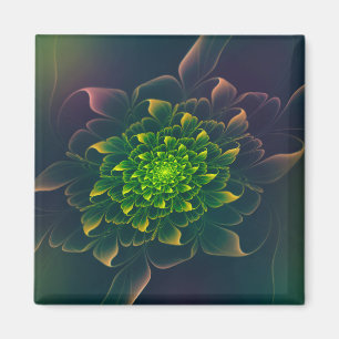 Aimant Jolie Chrysanthemum Fractal Green