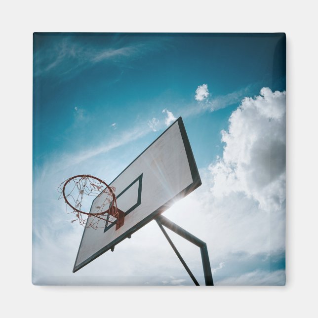 Aimant Jolie conception de basket-ball (Devant)