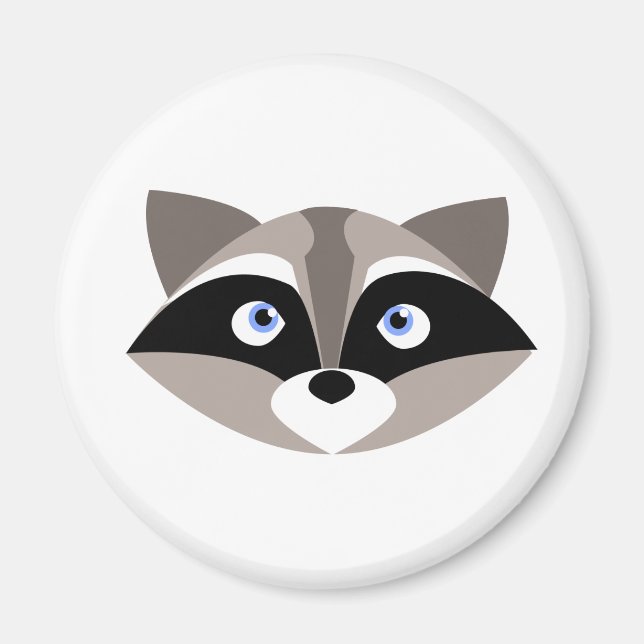Aimant Jolie face Raccoon (Devant)