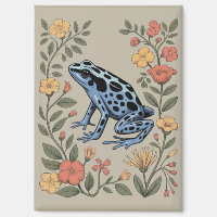 Jolie fleur grenouille bleue crapaud dart poison G