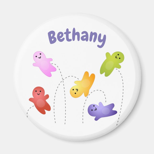 Aimant Jolie gelée bébés bonbons bonbons dessin animé (Devant)