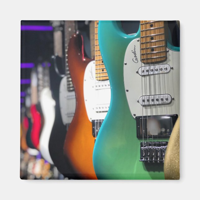 Aimant Jolie guitare acoustique (Devant)