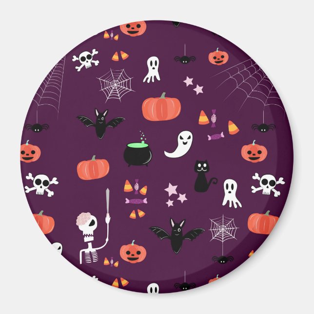 Aimant Jolie Halloween Créatif Art (Devant)