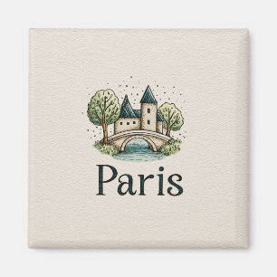 Aimant Jolie illustration de Paris