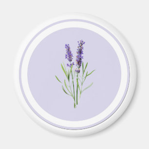 Aimant Jolie Lavande Violette Fleurs