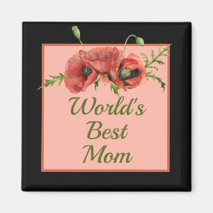 Aimant Jolie maman du monde floral