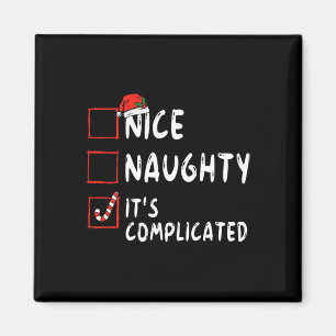 Aimant Jolie Méchant C'est une liste de Noël compliquée p