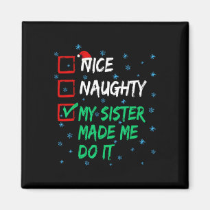Aimant Jolie Mille Fille Ma Soeur M'A Fait Le Faire Noël