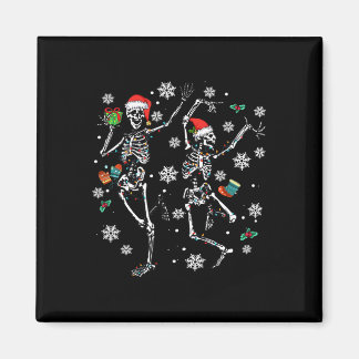 Aimant Jolie Noël Squelette Danser Noël 2024 Hommes Femme