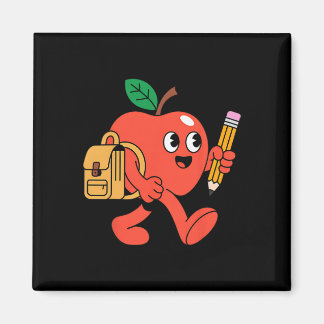 Aimant Jolie pomme qui retourne à l'école