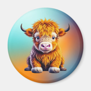 Aimant Jolie vache des Highlands