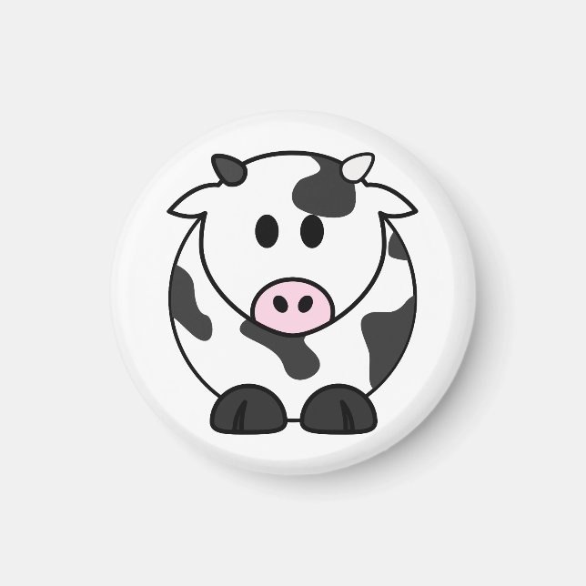 Aimant Jolie vache laitière (Devant)