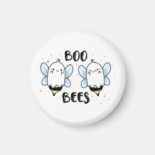 Aimant Jolies abeilles fantômes - Halloween drôle sur fon