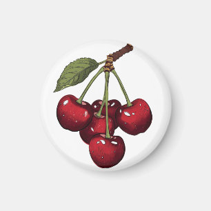 Aimant Jolies Cerises Rouges maman a obtenu Cerises Sucré