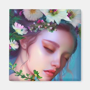 Aimant Jolies fleurs de fée dans les cheveux Fantaisie Ar