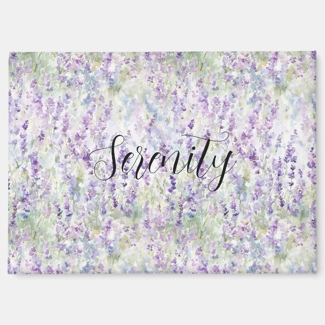 Aimant Jolies Fleurs Violettes (Recto)
