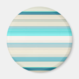 Aimant Jolies rayures aqua blanc
