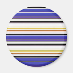 Aimant Jolies rayures violettes blanches