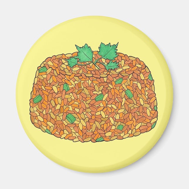 Aimant Jollof Rice Nigérian Ghanaian West African Food (Devant)