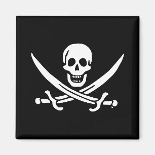Aimant Jolly roger drapeau de pirate