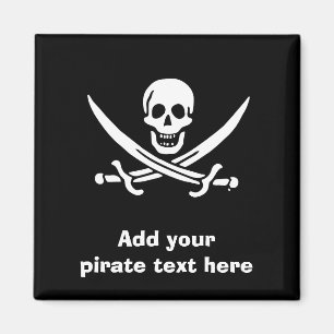 Aimant Jolly roger drapeau de pirate