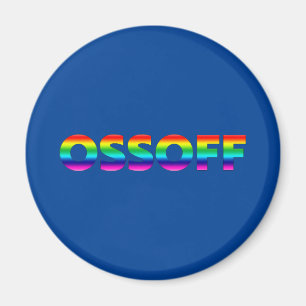 Aimant Jon Ossoff Georgia Stade de fierté du Sénat bleu