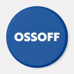 Aimant Jon Ossoff Georgia Stade du Sénat bleu blanc