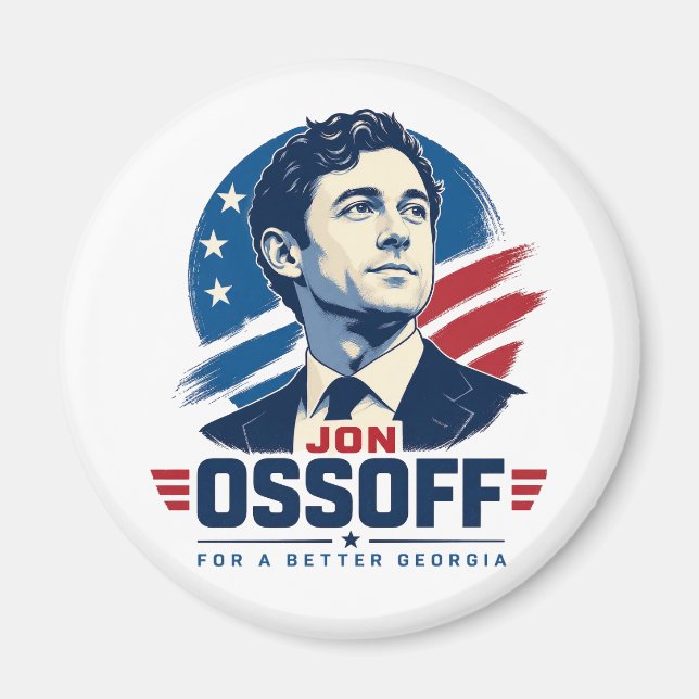 Aimant Jon Ossoff pour une Géorgie meilleure (Devant)