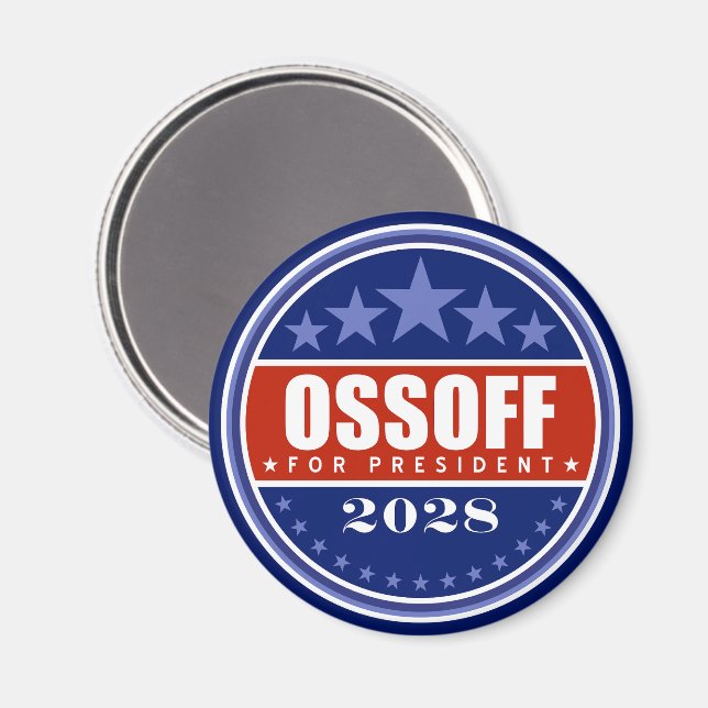 Aimant Jon Ossoff Président 2028 (Recto/Verso)