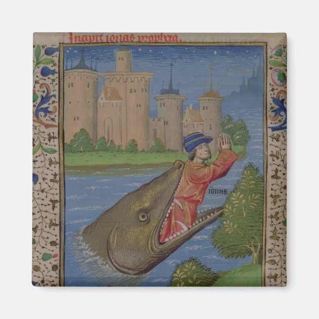 Aimant Jonas et la Baleine, de la Bible de Jean XXII (Devant)