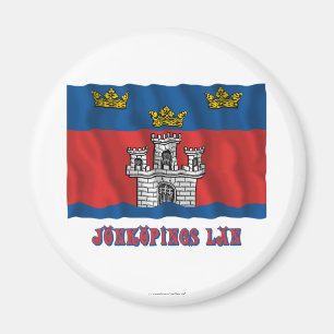 Aimant Jönköpings län drapeau à agiter nom