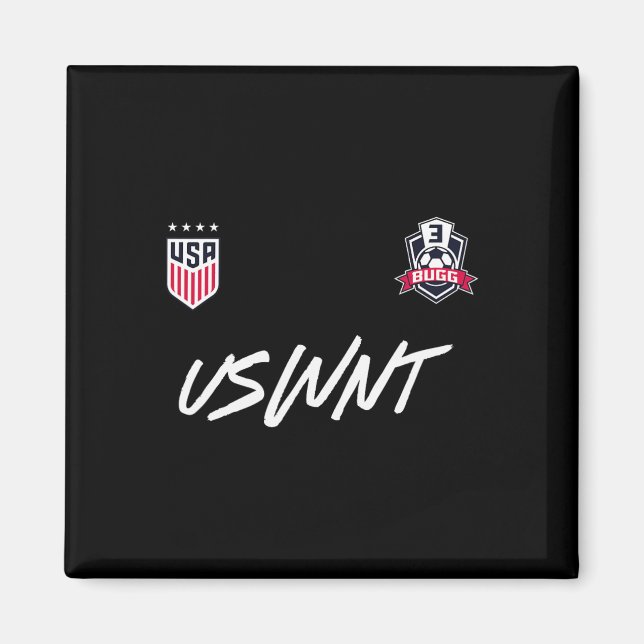 Aimant Jordyn Bugg 3 Navy Uswnt Sous Licence Officielle  (Devant)