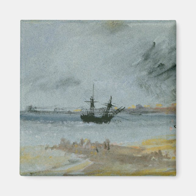 Aimant Joseph Mallord William Turner | Navire terrestre,  (Devant)