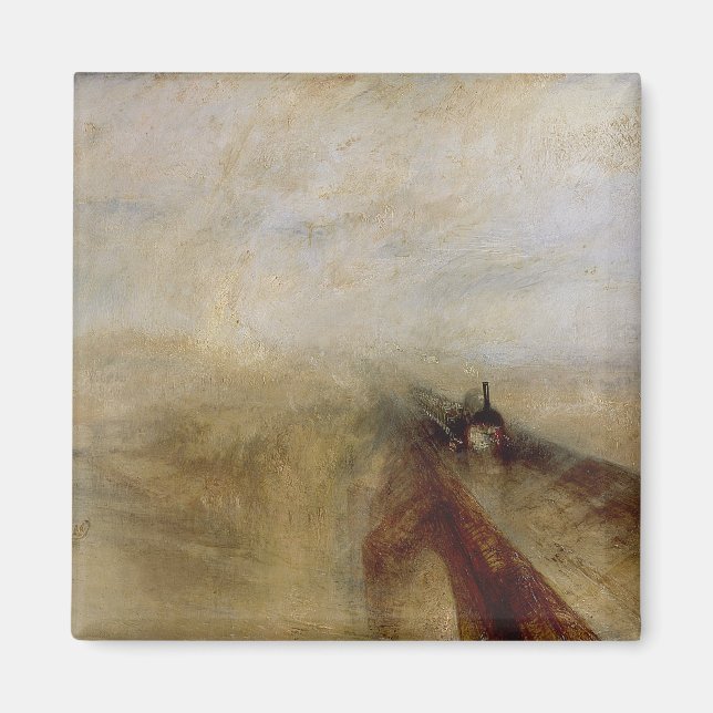 Aimant Joseph Mallord William Turner | Vapeur de pluie et (Devant)