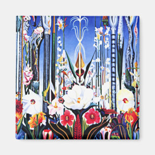 Aimant Joseph Stella peinture, Fleurs Italie
