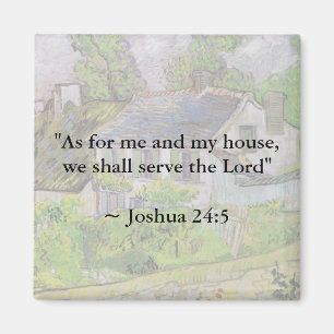 Aimant Joshua 24:15 Maison Van Gogh