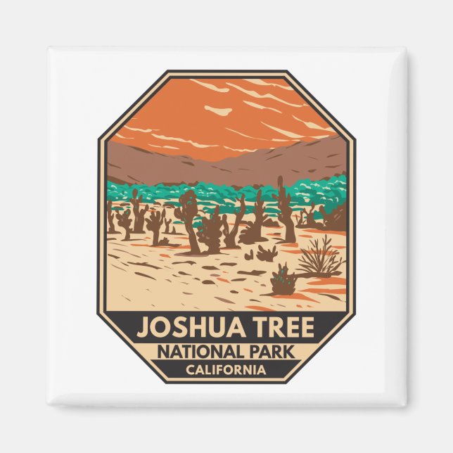 Aimant Joshua Tree National Park Turkey Flats Sand Dunes (Devant)