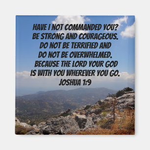 Aimant Josué 1:9 Verset Bible Fort Et Courageux