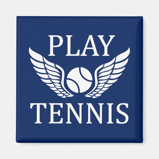Aimant Jouer au tennis (Devant)