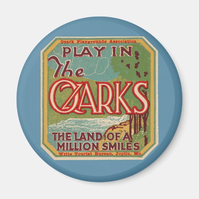Aimant Jouer dans le pays des OZARKS d'un million de sour (Devant)