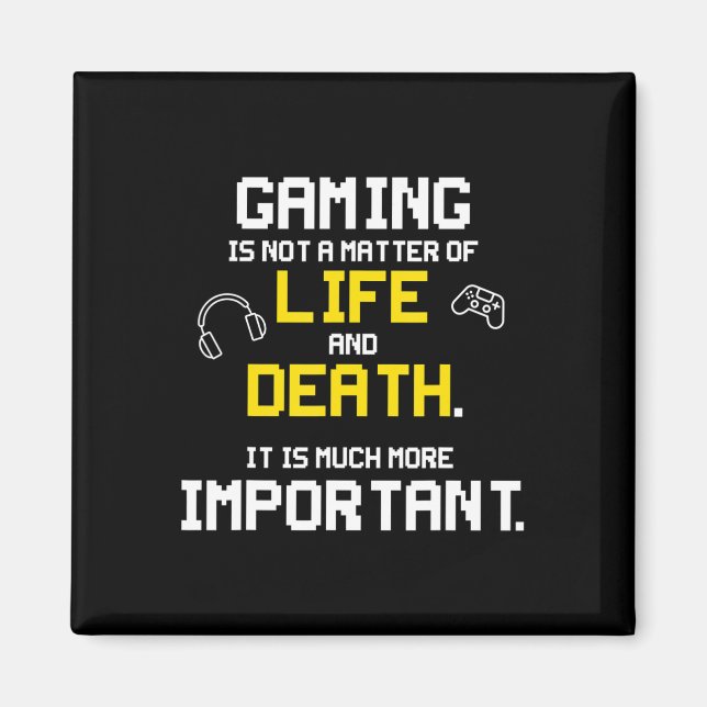 Aimant Jouer Jeux Vidéo amusant PC Console Geek (Devant)