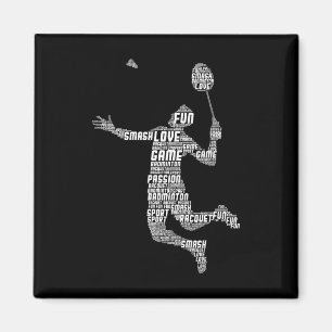 Aimant Joueur Badminton Navette Garçons Jeunes Hommes 1